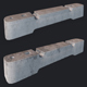 Concrete Barriers PBR - 3DOcean Item for Sale