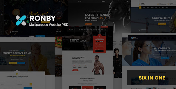 Ronby - Multi-Purpose PSD Template