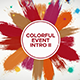 Colorful Event Intro II  | After Effects Template - VideoHive Item for Sale
