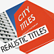 City Titles | Realistic Titles Opener - VideoHive Item for Sale