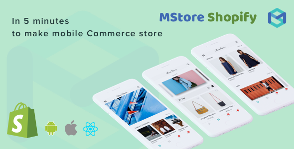 Mstore Shopify - Complete React Native template for e-commerce