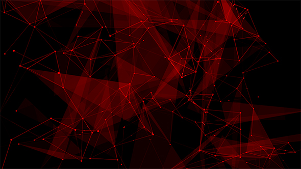 Plexus Network Lines Background Red