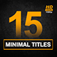 15 Minimal Titles - VideoHive Item for Sale