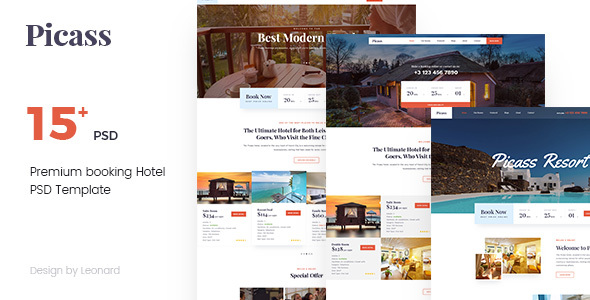 Picass | Hotel PSD Templates