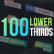 100 Lower Thirds - VideoHive Item for Sale