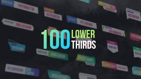 100 Lower Thirds