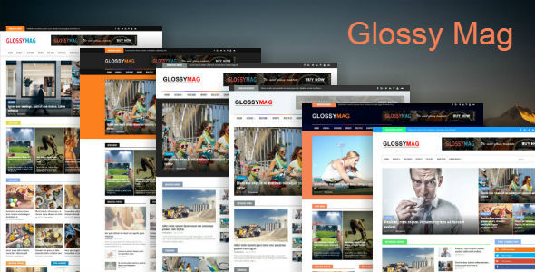 Glossy Mag - News &amp; Magazine Blogger Theme