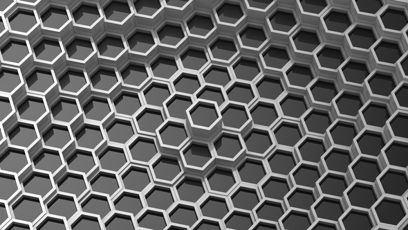 Background of Animated Hexagons