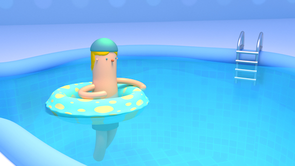 Playing In The Swimming Pool