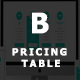 Bootstrap Responsive Pricing Table - CodeCanyon Item for Sale