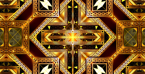 Ornament Gold Background