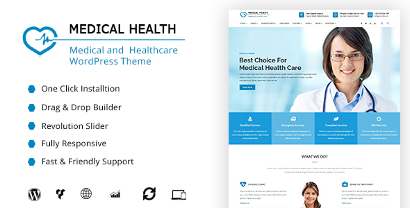 MedicalHealth – Doctor & Healthcare Clinic WordPress Theme