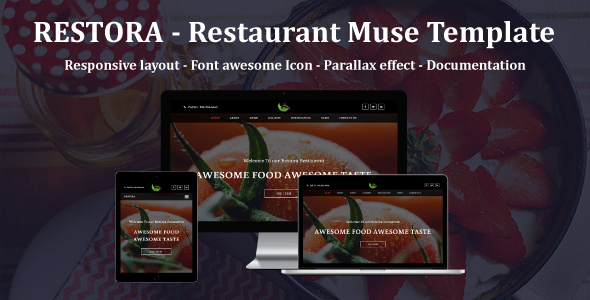 RESTORA - szablon responsywnej restauracji Muse