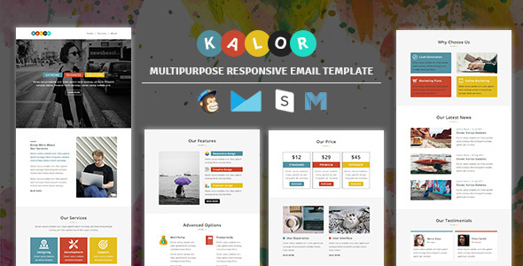 Kalor - Multipurpose Responsive Email Template