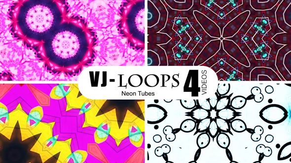 VJ Loops - Neon Tubes