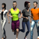 Lowpoly people Animated - 3DOcean Item for Sale