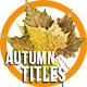 Autumn Titles 2 - VideoHive Item for Sale