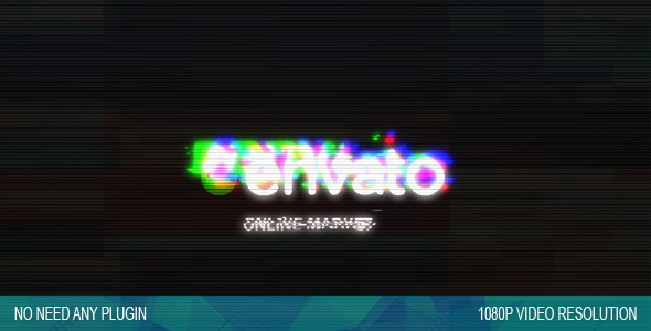 Elegant Glitch Logo Intro