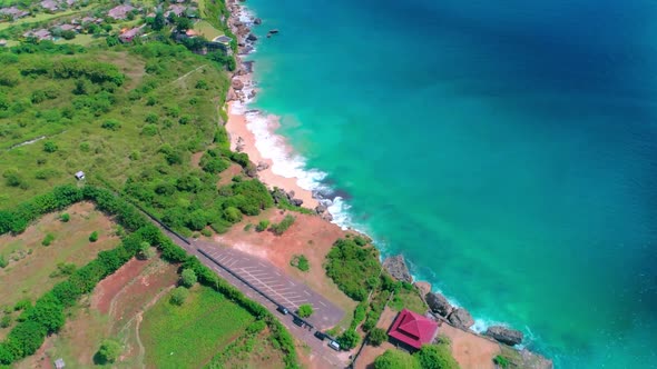 Aerial View Bali Coastline