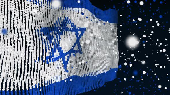 Israeli Flag Particle Animation