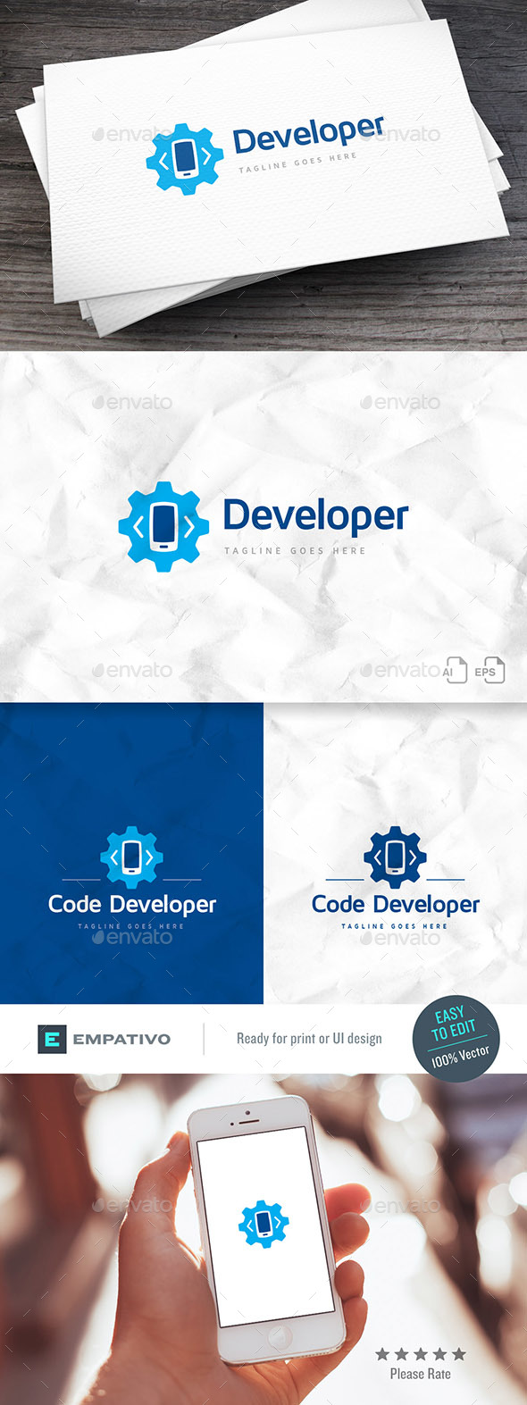 Code Mobile Logo Template