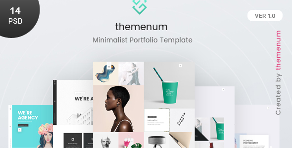 Themenum - A Clean & Creative Minimal Portfolio & Agency PSD Template