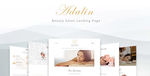 Adalin - Beauty Salon Landing Page