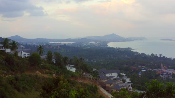 Aerial View of the Beach in Koh Samui Thailand South East Asia