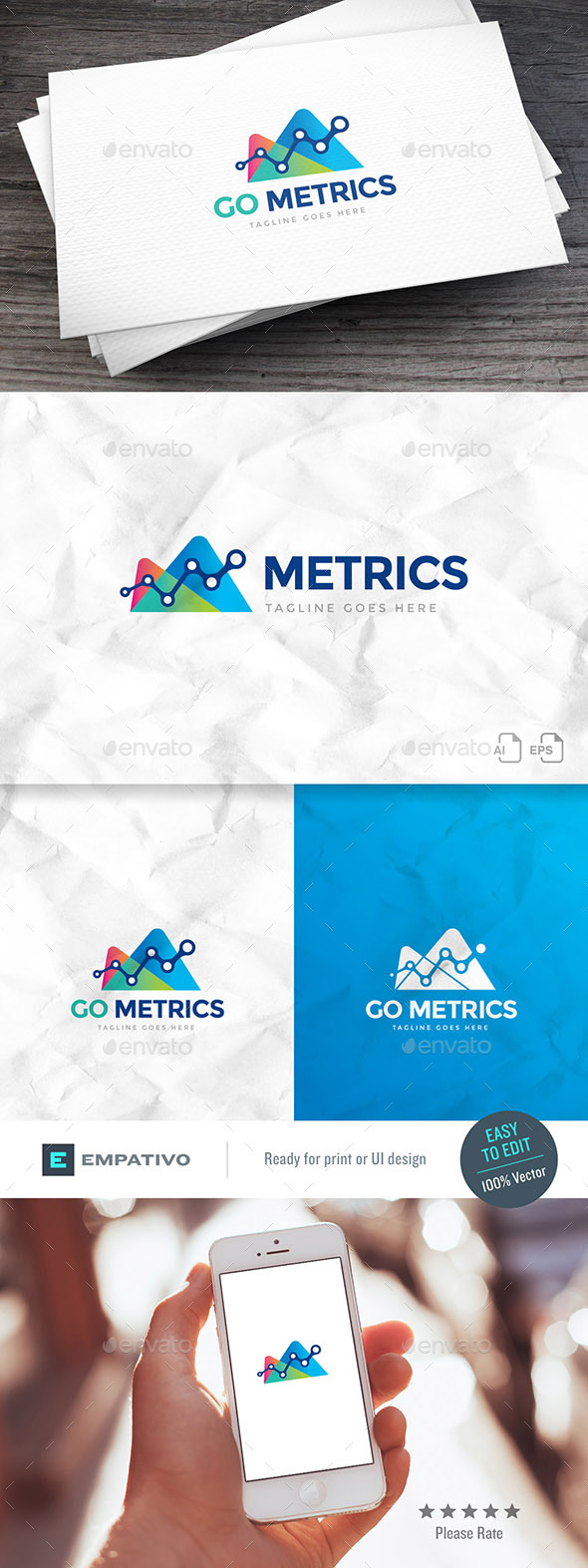 Go Metrics Logo Template