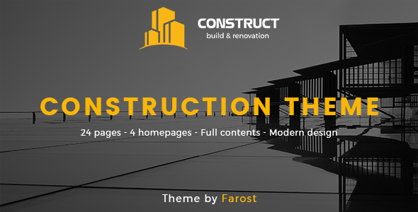 Construct - Construction PSD Template