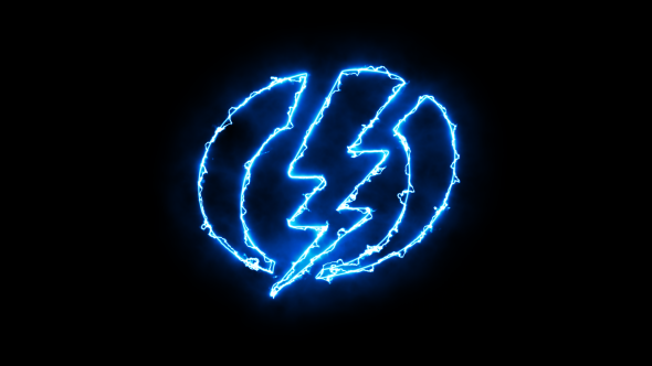 Blue Electric Symbol