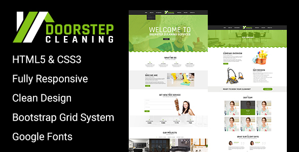 Doorstep Cleaning - Responsive HTML Template