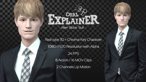 Dual Explainer Allen Black Suit