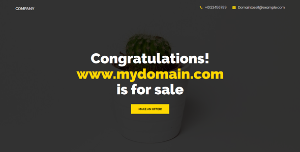 Domain For Sale Template