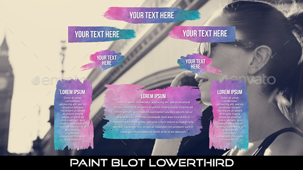 Paint Blot Lower Thirds