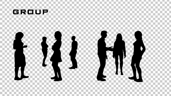 Group of People Silhouettes alt