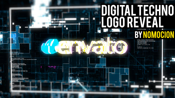 Digital Techno Logo Reveal
