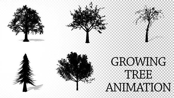 Growing Tree Silhouette Pack alt