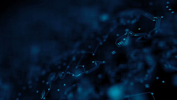 4K Blue Digital Electronic Circuit Board 03 alt