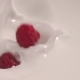 Raspberries Falling Into Milk in Raspberry Falls Into Yogurt in - VideoHive Item for Sale