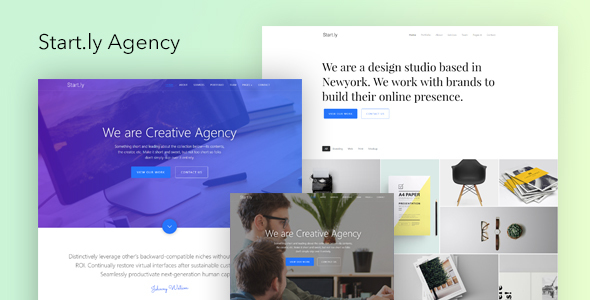 Start.ly — Agency One Page Parallax Website Template