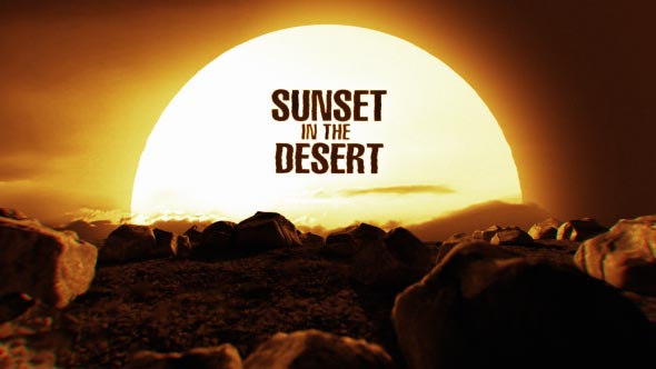 Sunset In The Desert