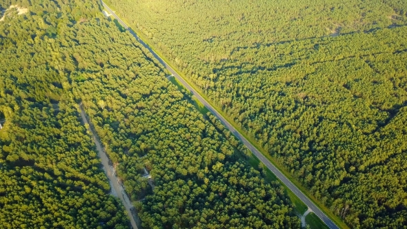 Aerial View of Remote Rural Area