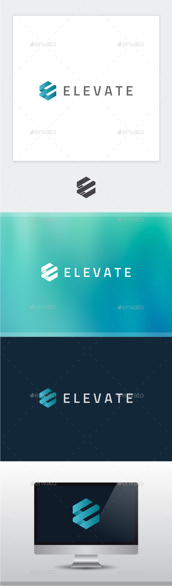 Elevate - Letter E Logo