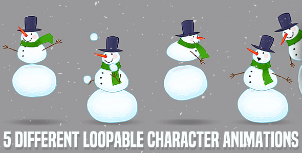 Snowman Animation Set
