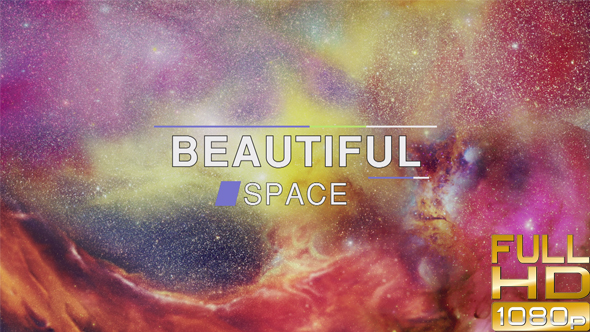 Beautiful Colorful Fantastic Abstract Space nebula Background