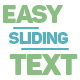 Easy Sliding Text - VideoHive Item for Sale
