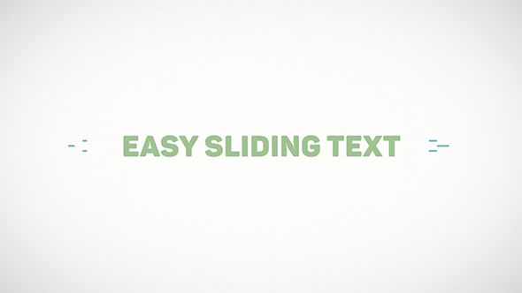 Easy Sliding Text