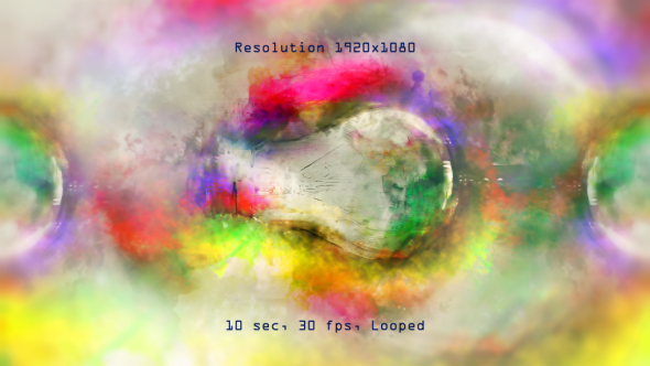 Rotating Watercolor Lamp with Glitch alt