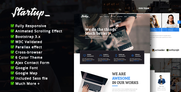 Startup -   Multipurpose Corporate Responsive HTML Template